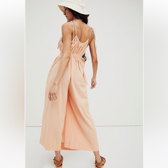 FREE PEOPLE ENDLESS SUMMER Sz S LONGER DAYS WRAP JUMPSUIT - Picture 4 of 9